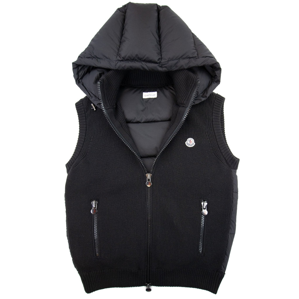 Moncler Maglione Tricot Gilet Black