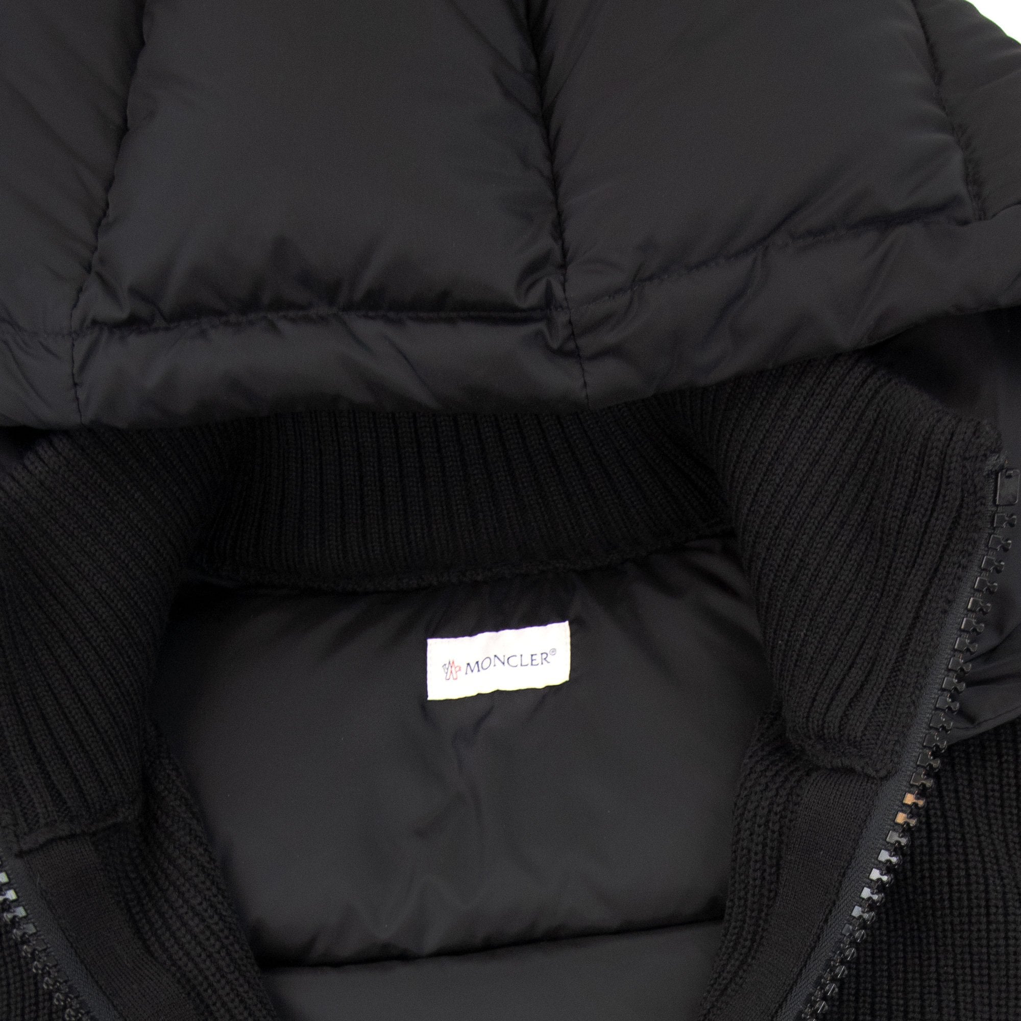 Moncler Maglione Tricot Gilet Black