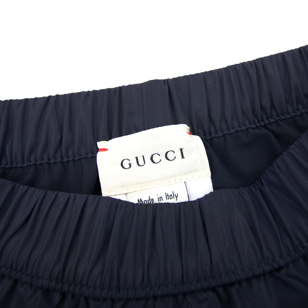 Gucci Junior Gg Web Trim Swim Shorts Navy 4215
