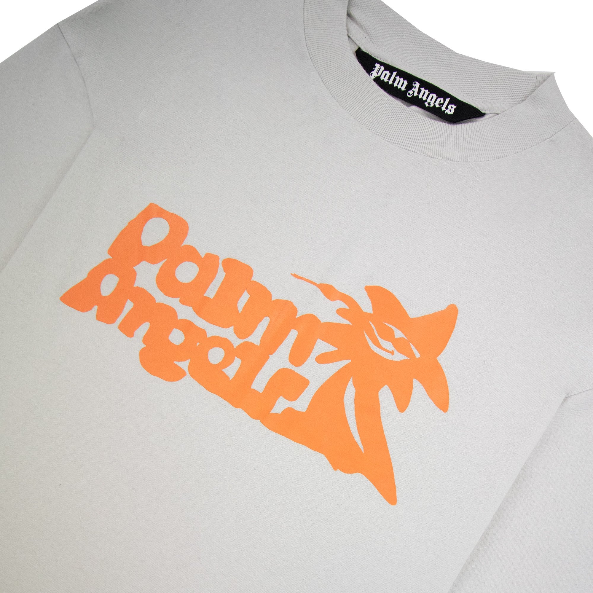 Palm Angels Enzo Classic T Shirt Light Grey Orange