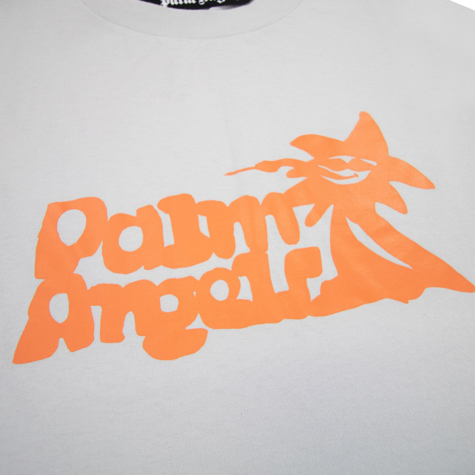 Palm Angels Enzo Classic T Shirt Light Grey Orange