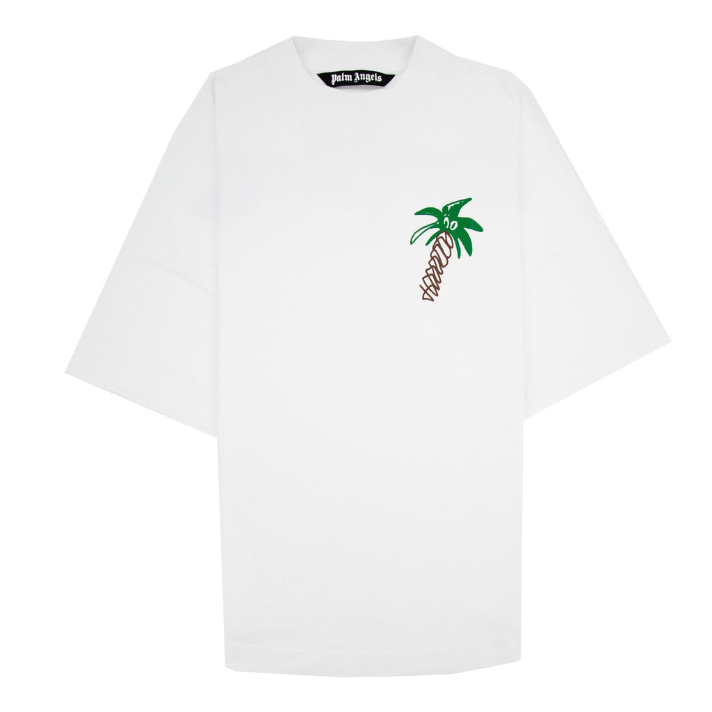 Palm Angels Sketchy Over Logo T Shirt White/black