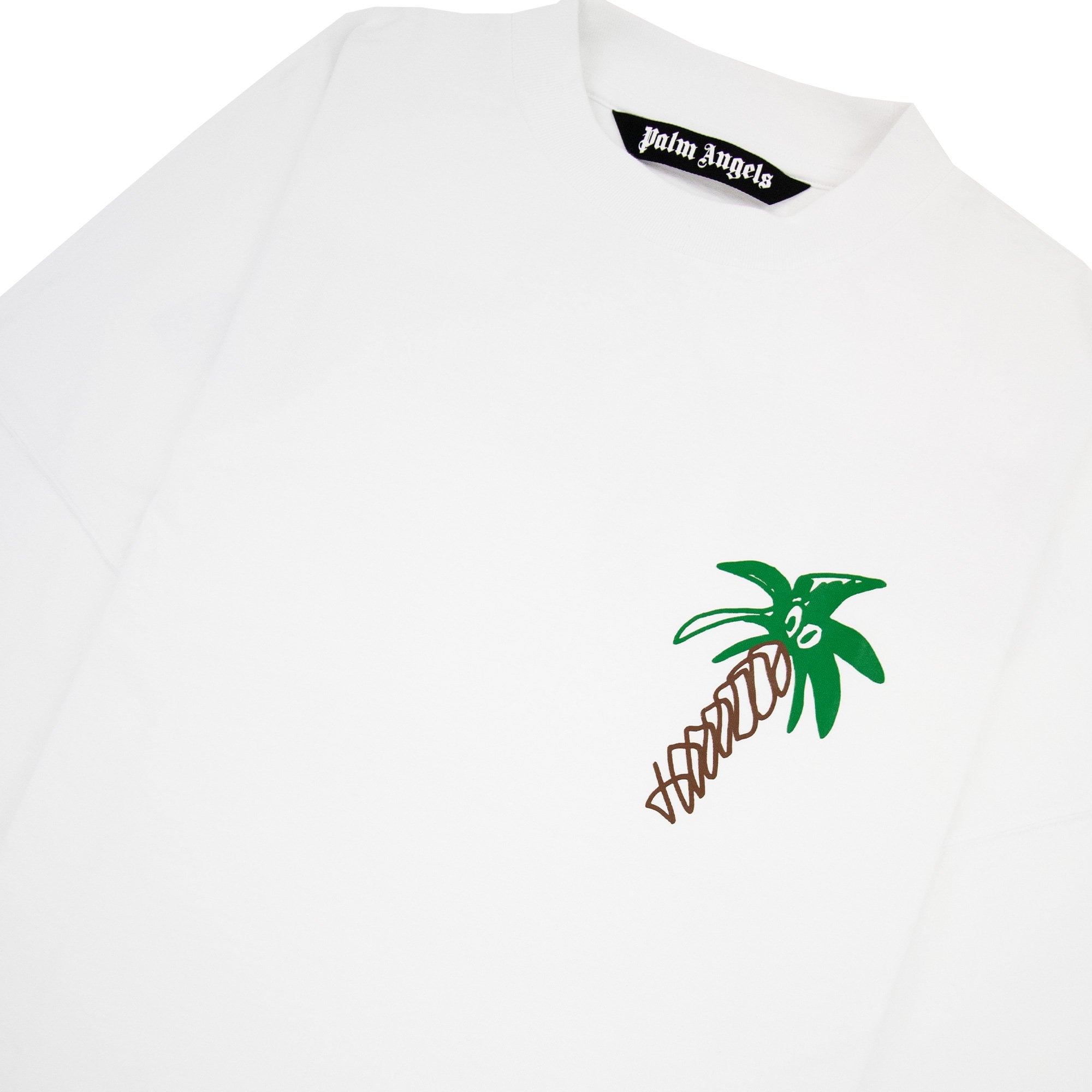 Palm Angels Sketchy Over Logo T Shirt White/black