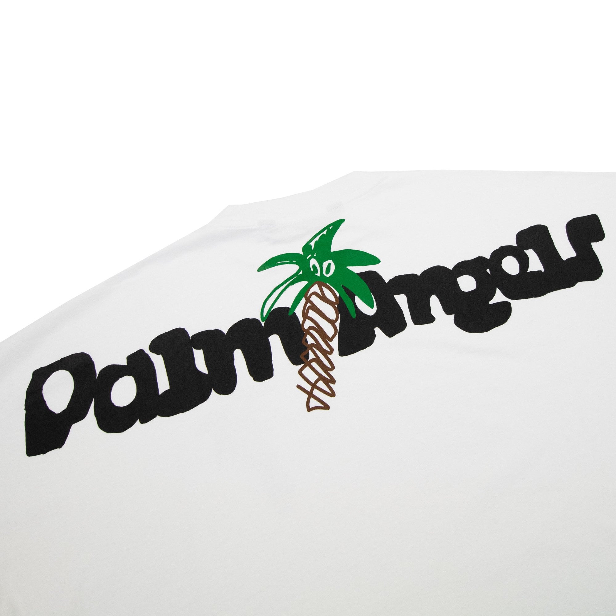 Palm Angels Sketchy Over Logo T Shirt White/black