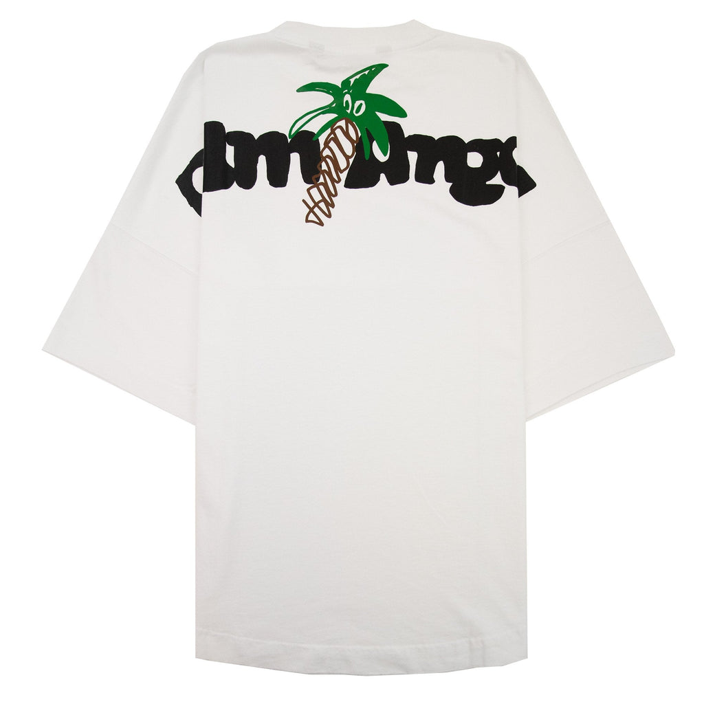 Palm Angels Sketchy Over Logo T Shirt White/black