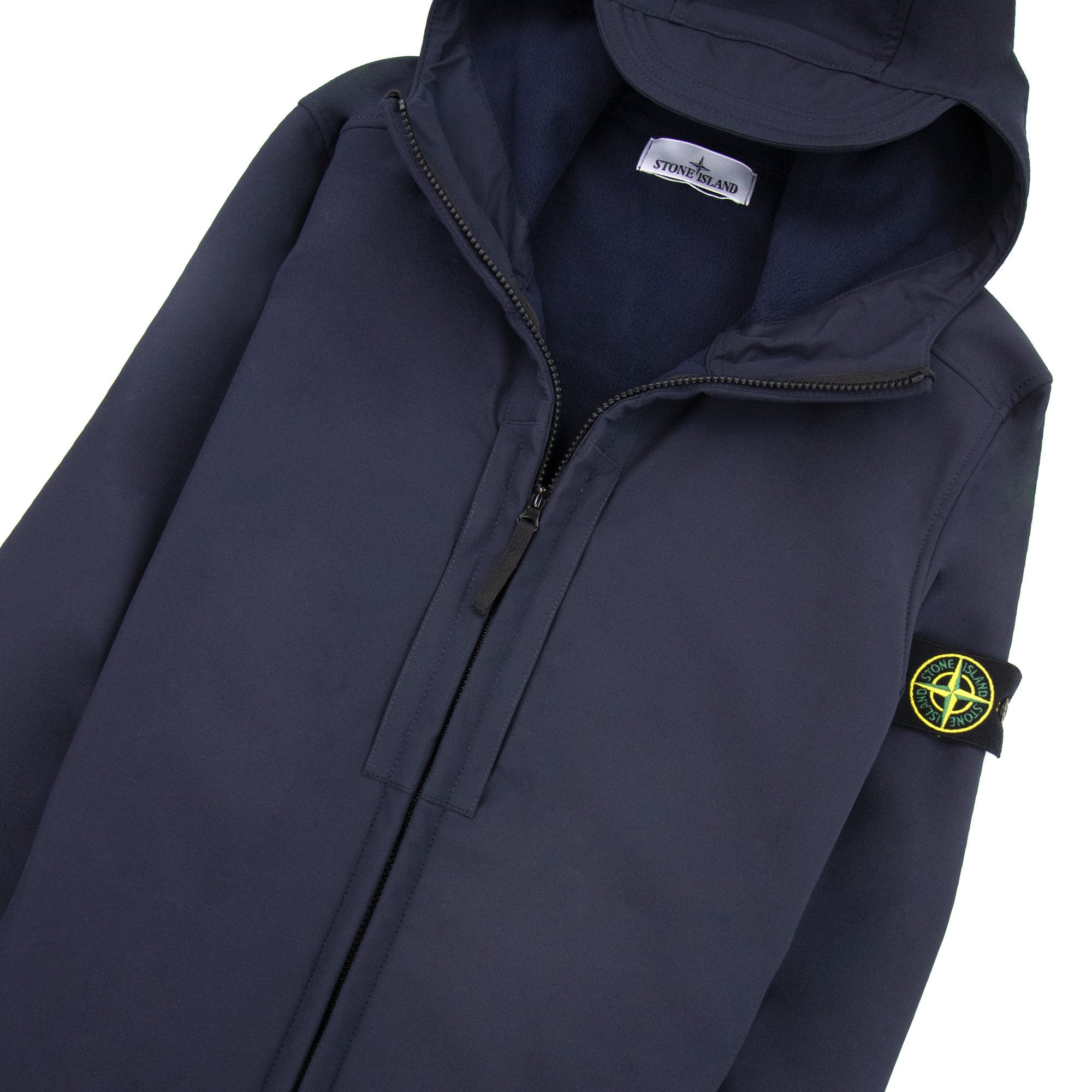Stone Island Q0122 Re Dye Technology Soft Shell Jacket Navy V0020