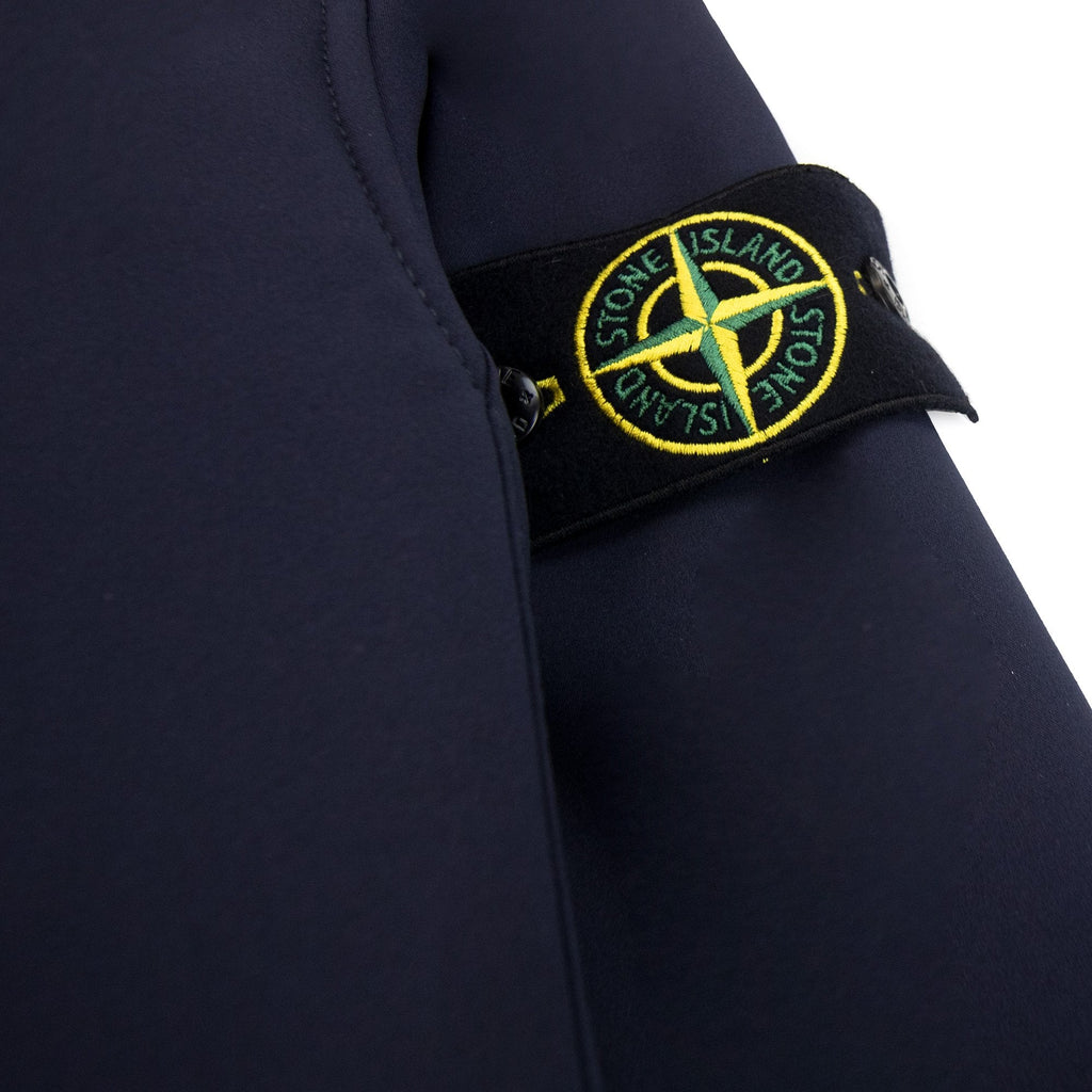 Stone Island Q0122 Re Dye Technology Soft Shell Jacket Navy V0020