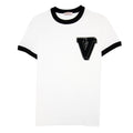 Valentino V_3d Patch Logo T Shirt White A01