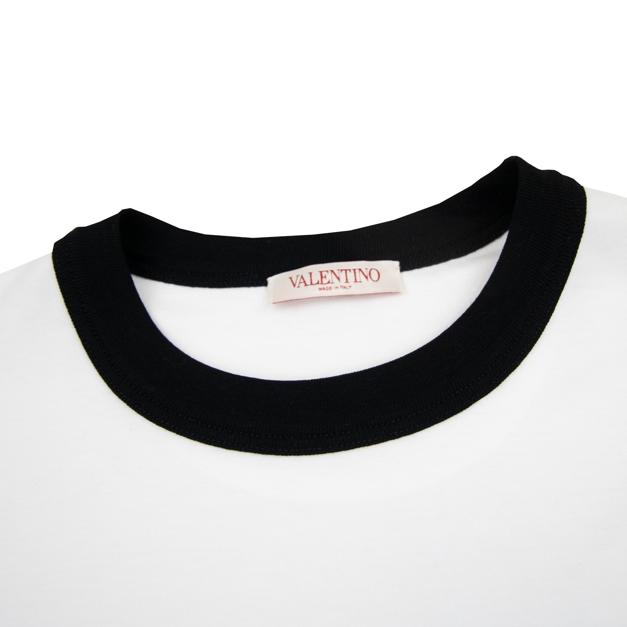 Valentino V_3d Patch Logo T Shirt White A01