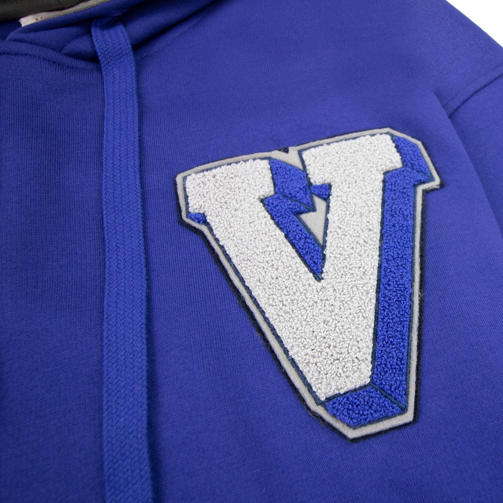 Valentino V_3d Patch Hoodied Sweatshirt Elec Blue Ak8