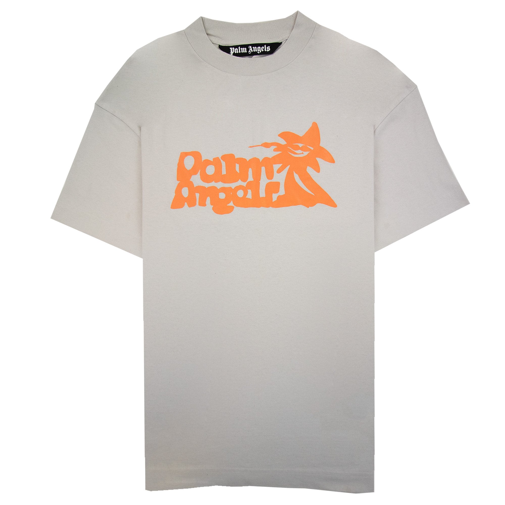 Palm Angels Enzo Classic T Shirt Light Grey Orange