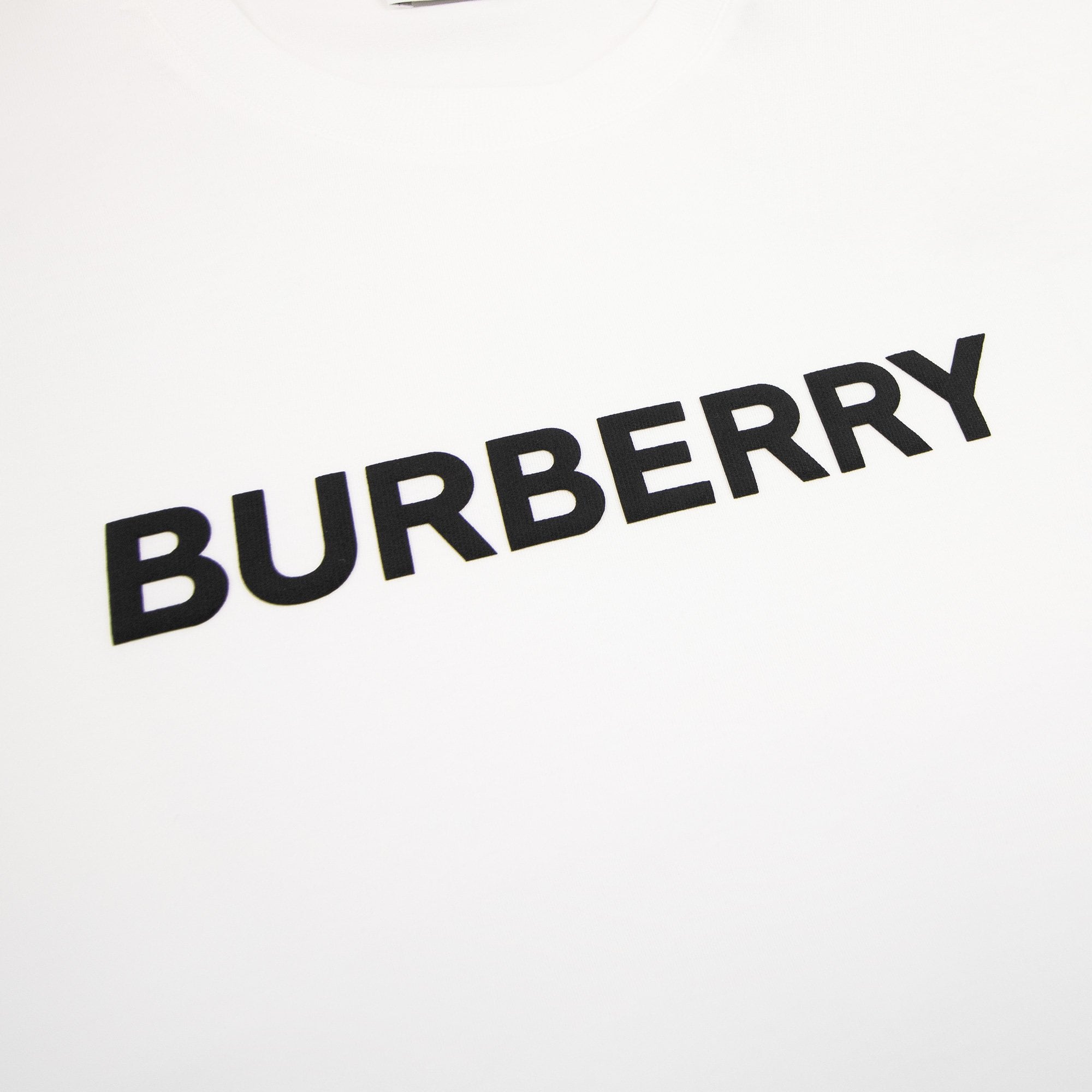 Burberry Logo Print T Shirt White