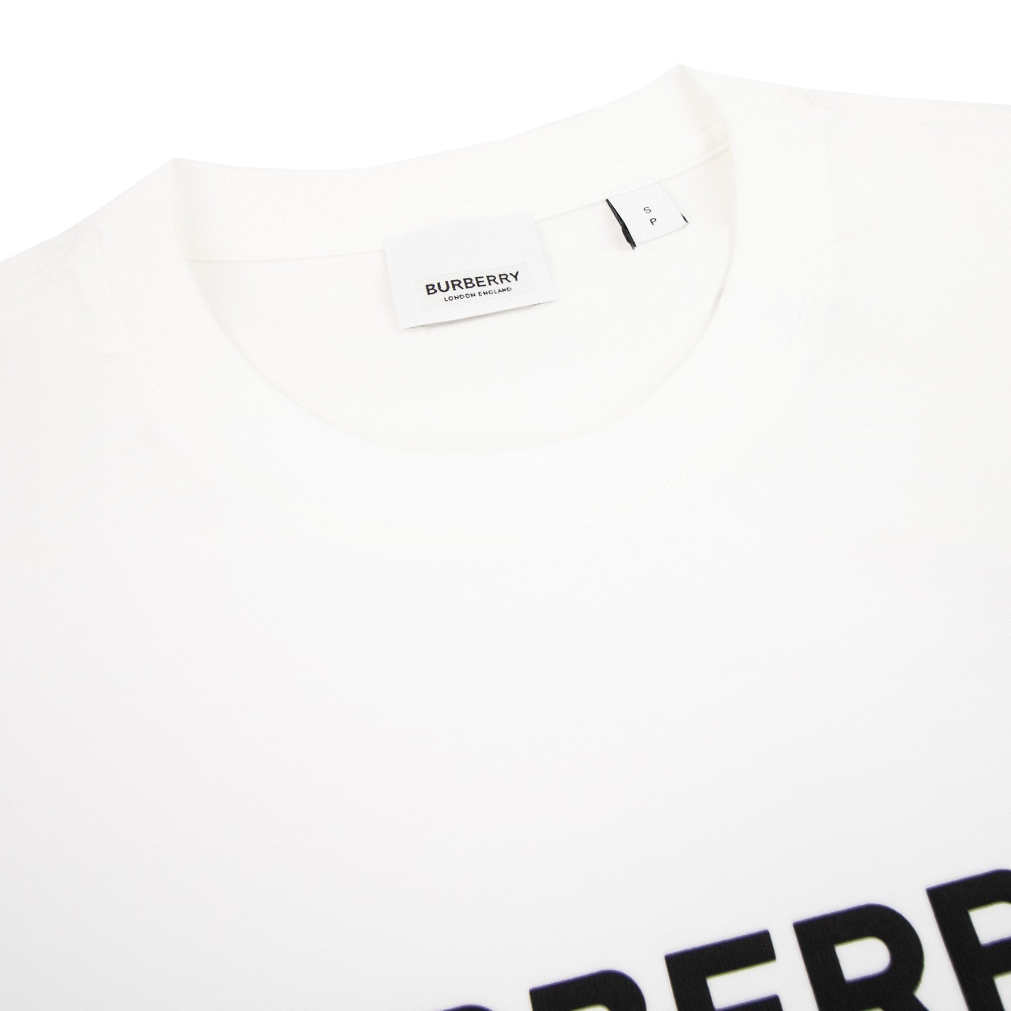 Burberry Logo Print T Shirt White