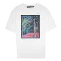 Palm Angels Oil On Canvas Regular Fit T Shirt White Multi