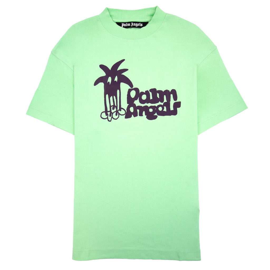 Palm Angels Douby Classic T Shirt Light Green Purple