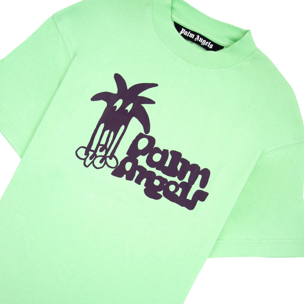 Palm Angels Douby Classic T Shirt Light Green Purple