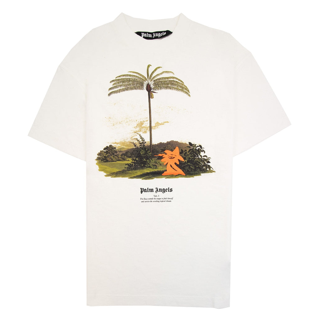 Palm Angels Enzo From The Tropics T Shirt White/orange