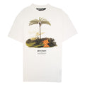 Palm Angels Enzo From The Tropics T Shirt White/orange