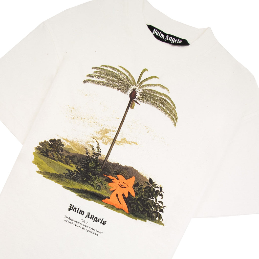 Palm Angels Enzo From The Tropics T Shirt White/orange