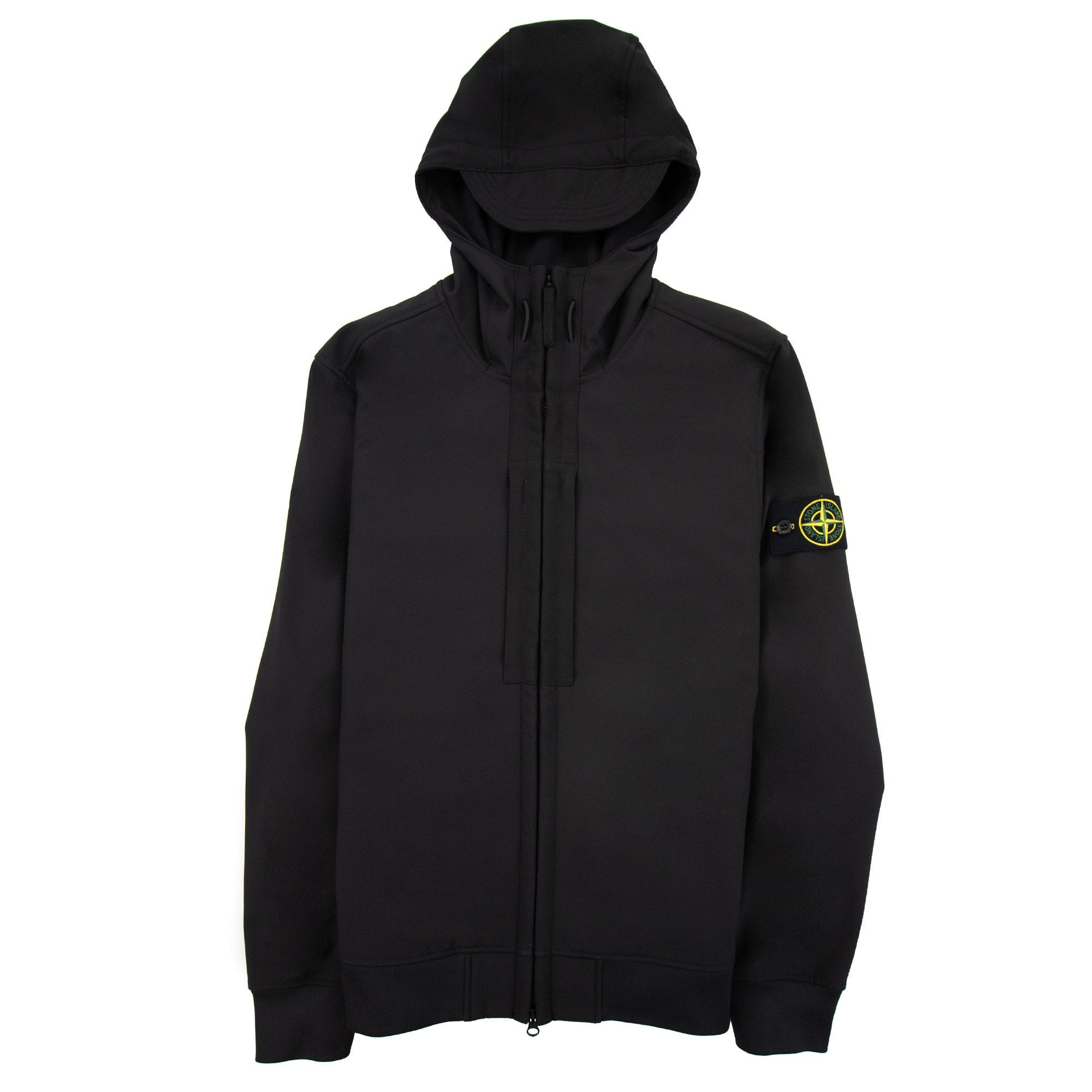 Stone Island Q0122 Re Dye Technology Soft Shell Jacket Black V0029