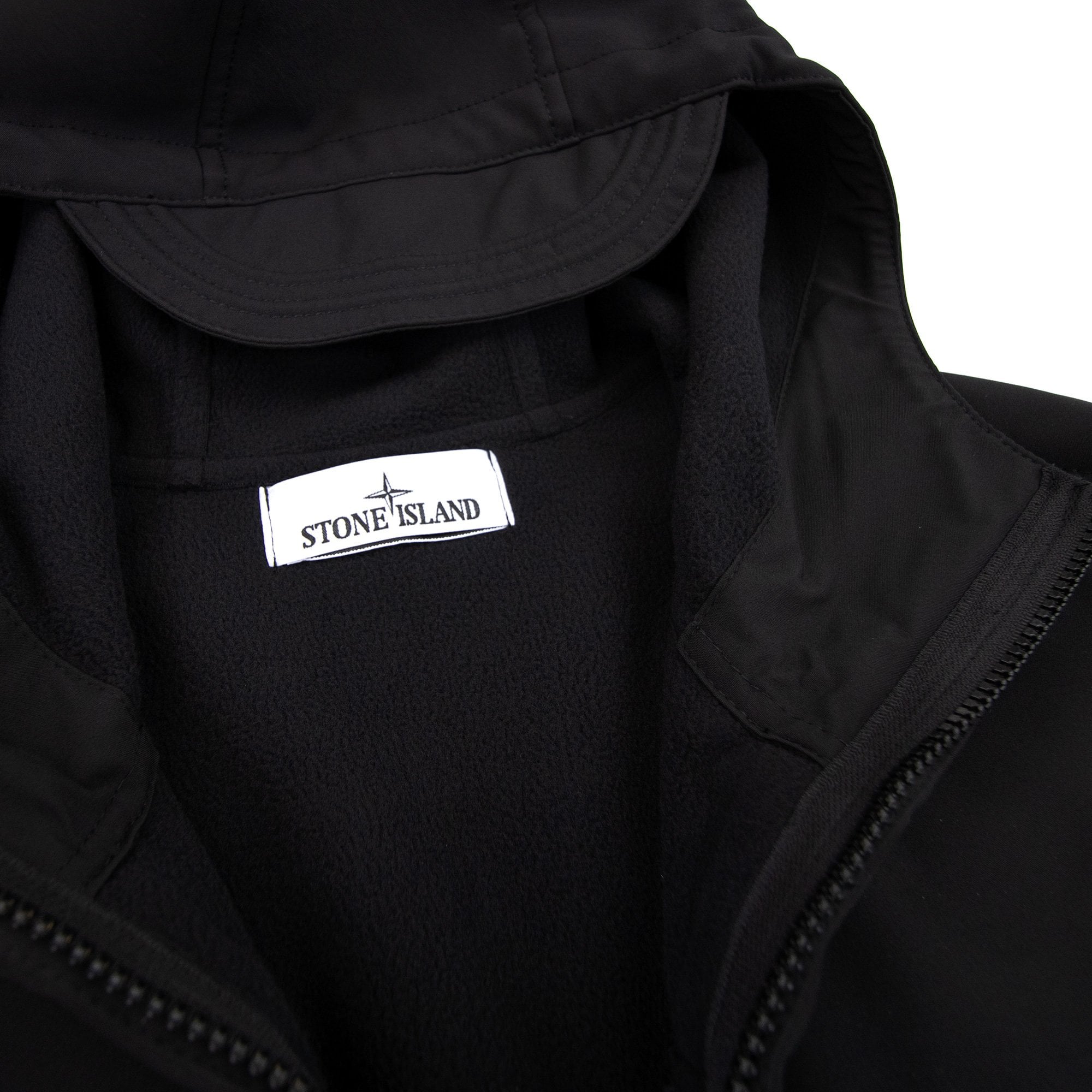 Stone Island Q0122 Re Dye Technology Soft Shell Jacket Black V0029