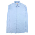 Valentino Dropped Shoulder Curved Hem Shirt Blue C43