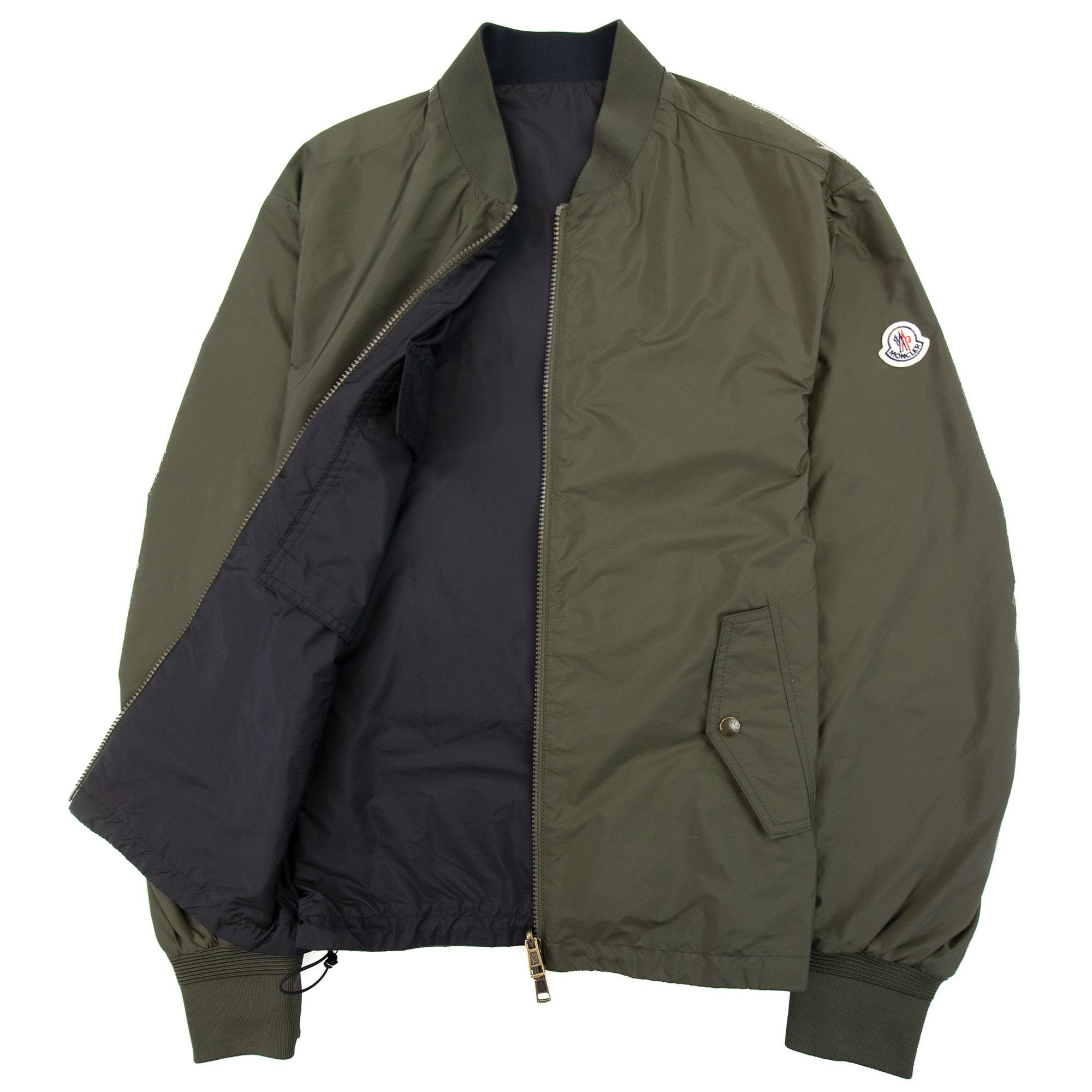 Moncler Oveze Reversible Bomber Jacket Khaki 833