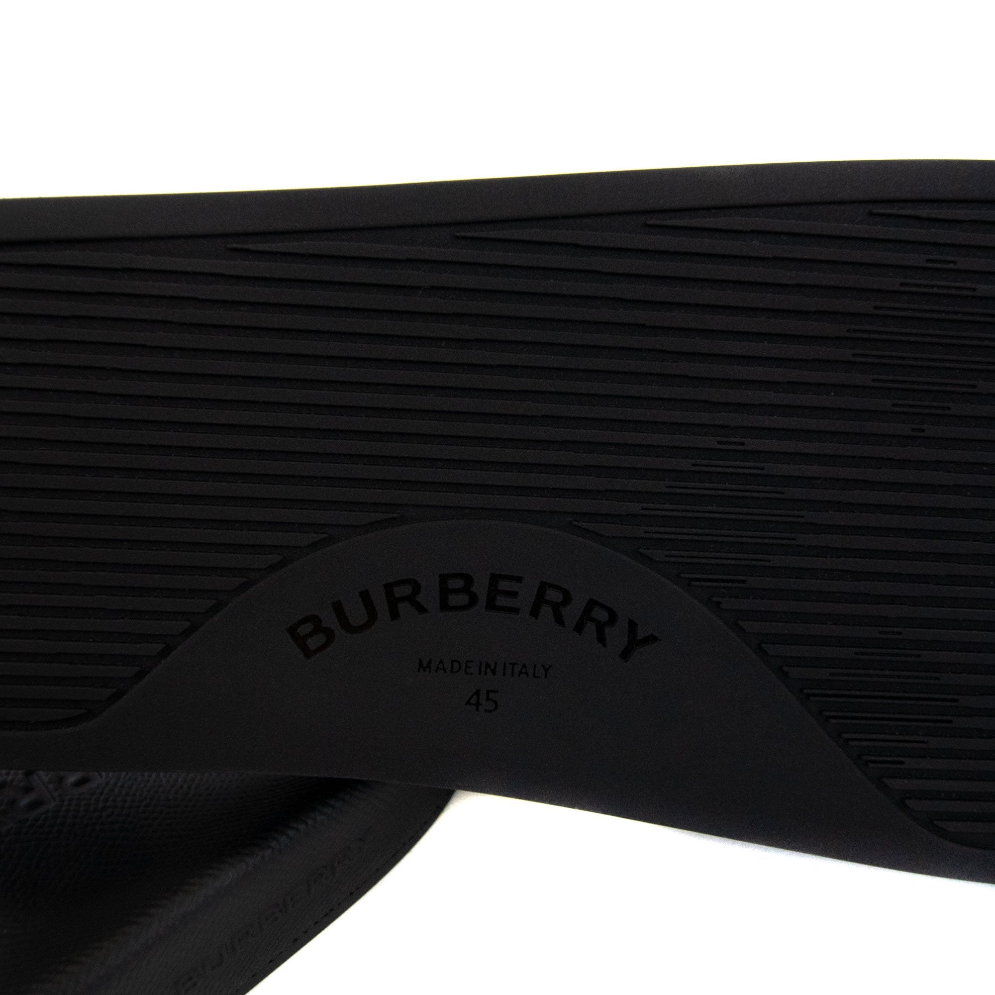 Burberry Vintage Check Sliced Print Sliders Black Check