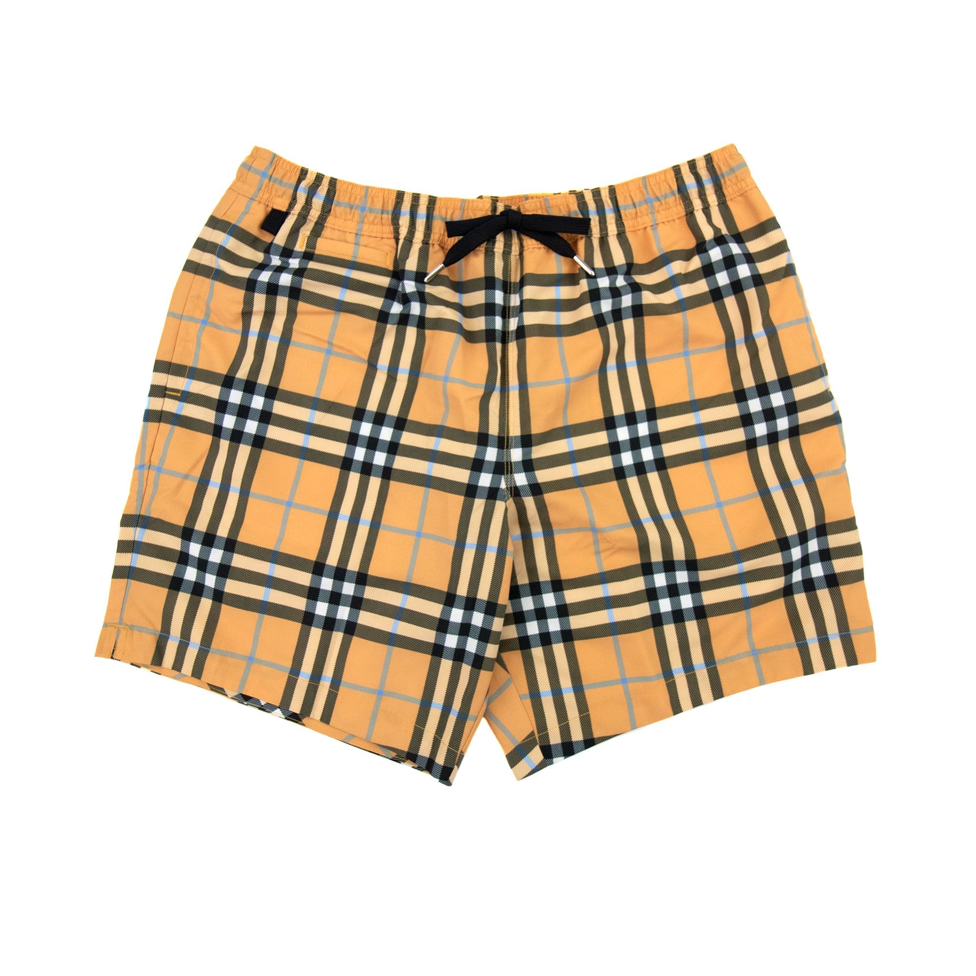 Burberry Check Drawcord Swim Shorts Dusty Orange Ip Check