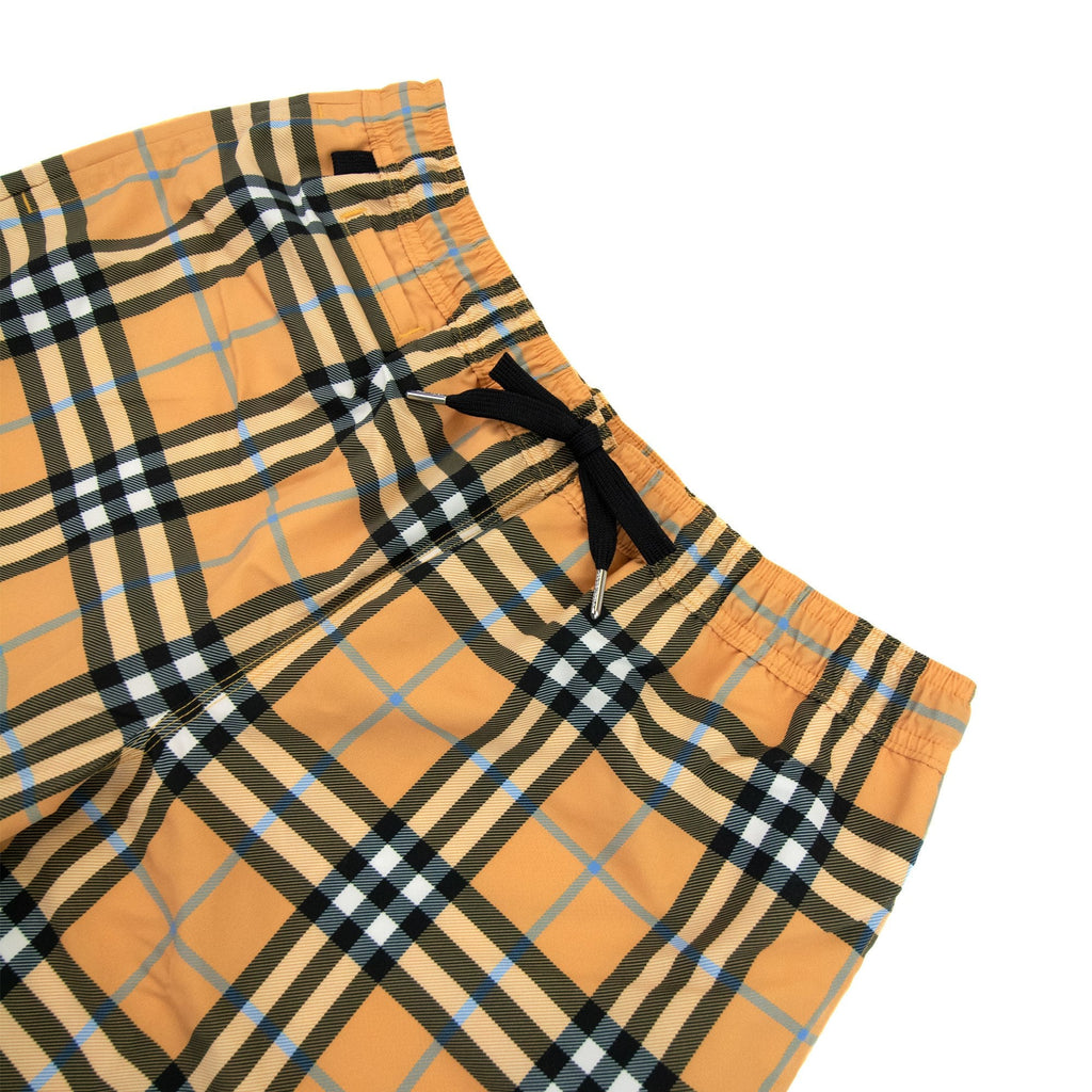 Burberry Check Drawcord Swim Shorts Dusty Orange Ip Check