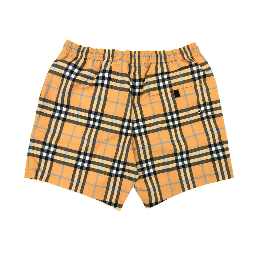 Burberry Check Drawcord Swim Shorts Dusty Orange Ip Check