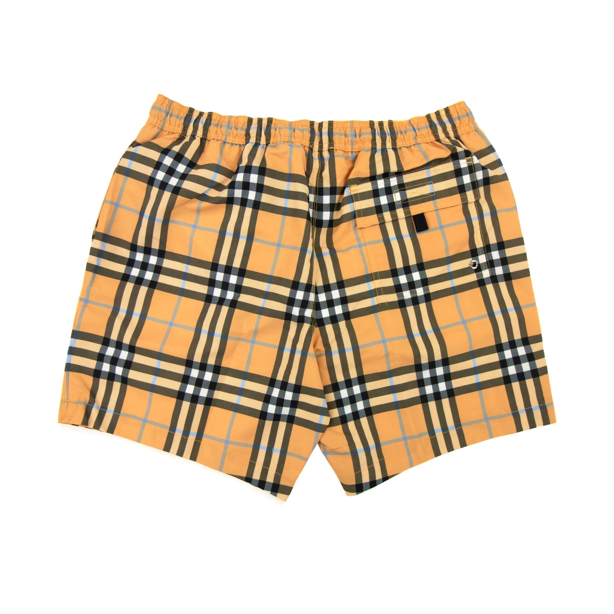 Burberry Check Drawcord Swim Shorts Dusty Orange Ip Check
