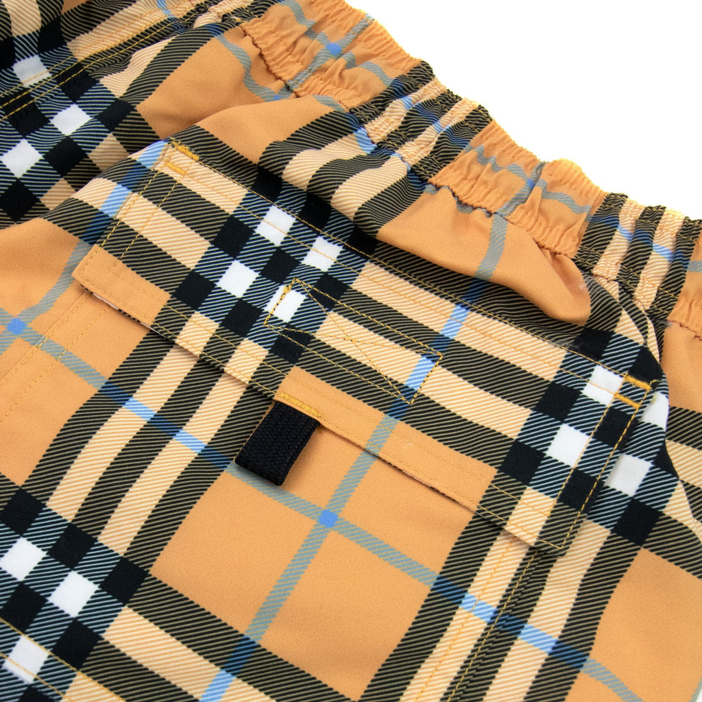 Burberry Check Drawcord Swim Shorts Dusty Orange Ip Check