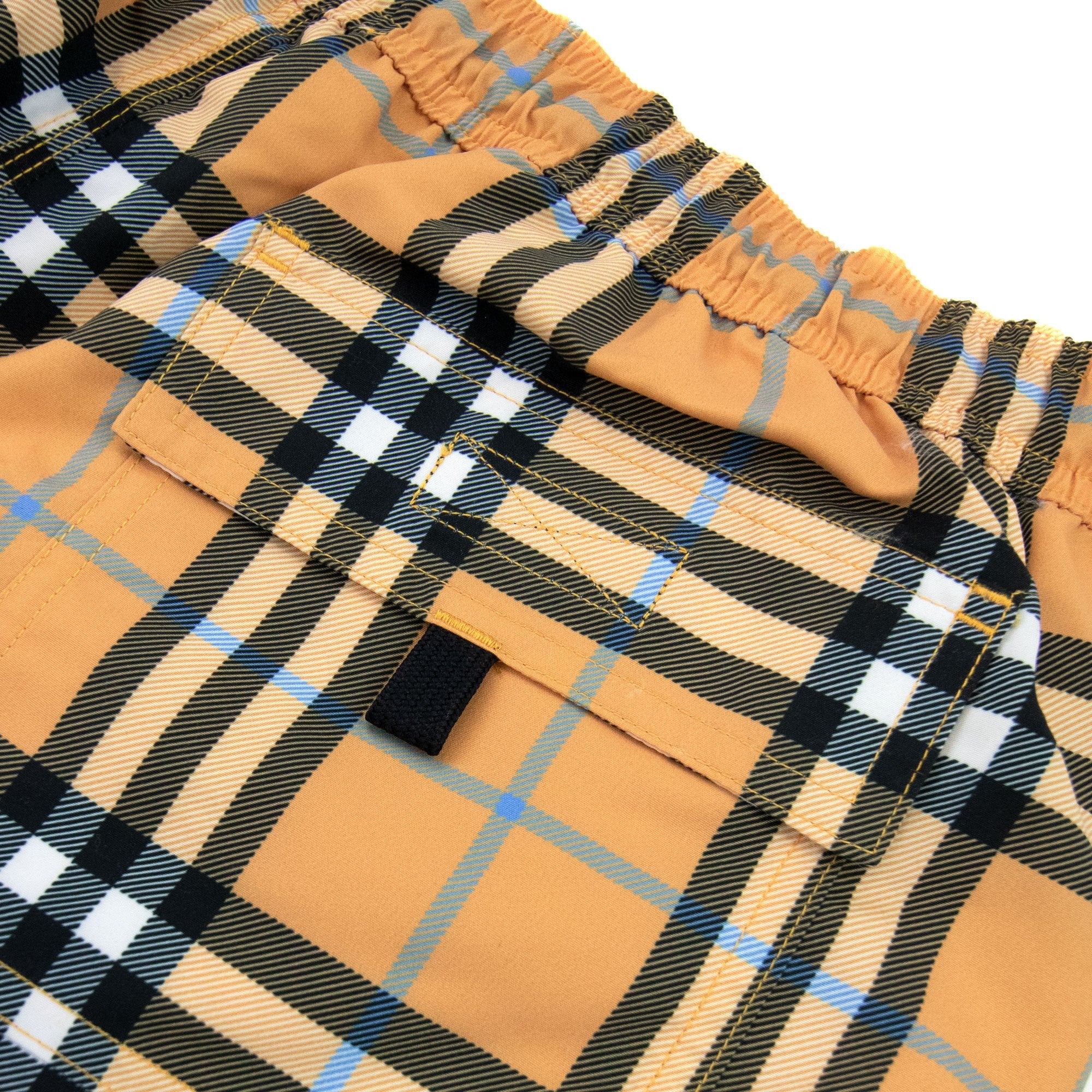 Burberry Check Drawcord Swim Shorts Dusty Orange Ip Check