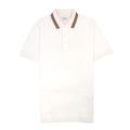 Burberry Icon Stripe Collar Polo White