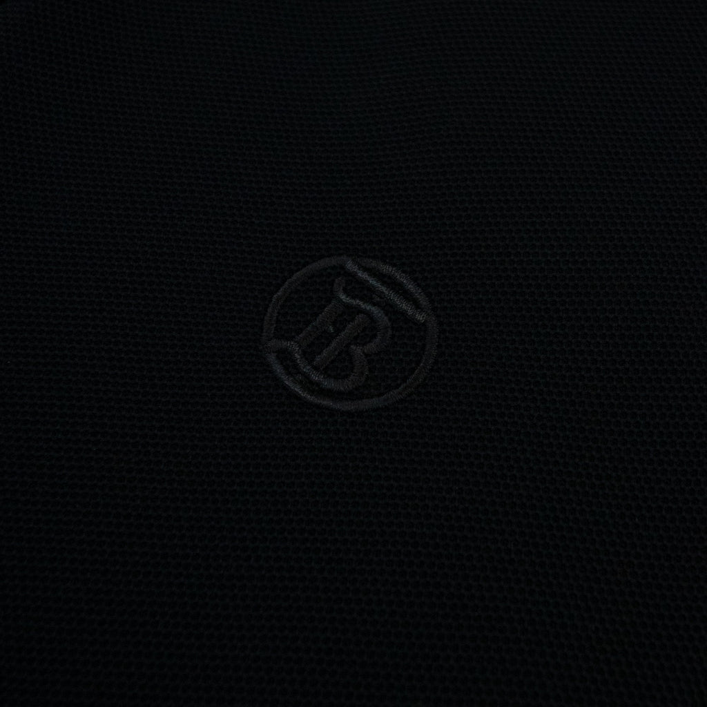 Burberry Icon Stripe Collar Polo Black