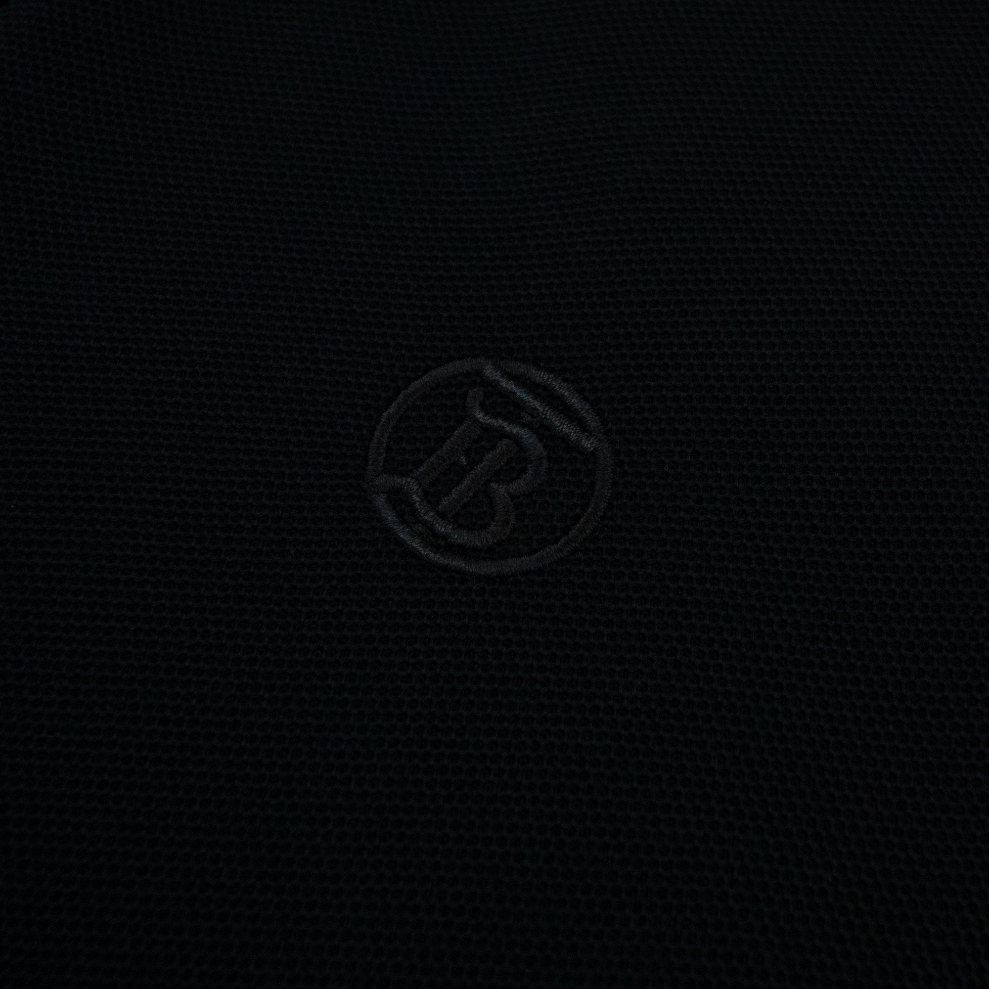 Burberry Icon Stripe Collar Polo Black
