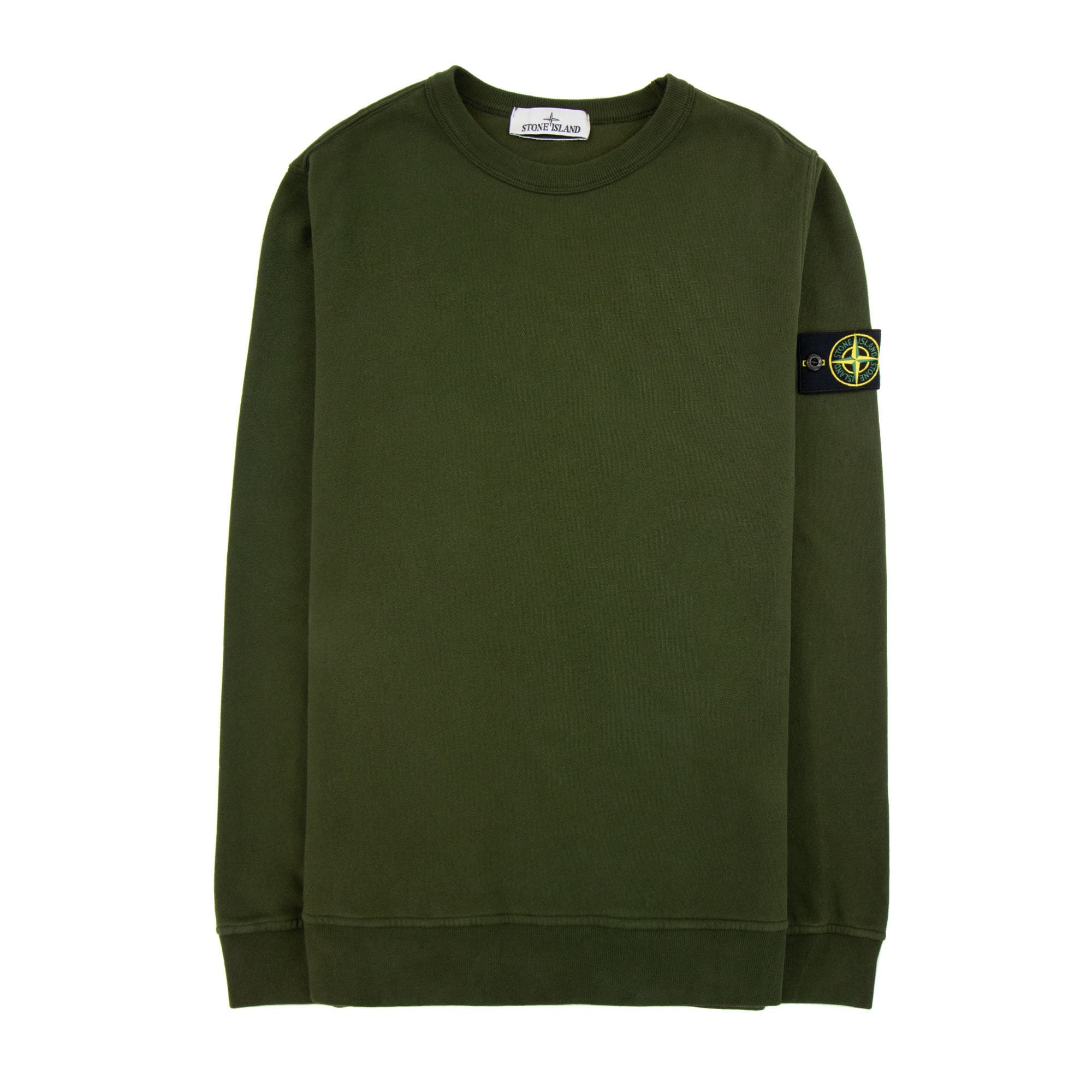 Stone Island 63051 Crewneck Sweatshirt Khaki V0058