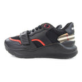 Burberry Ramsey Leather Nylon And Vintage Check Sneakers Black