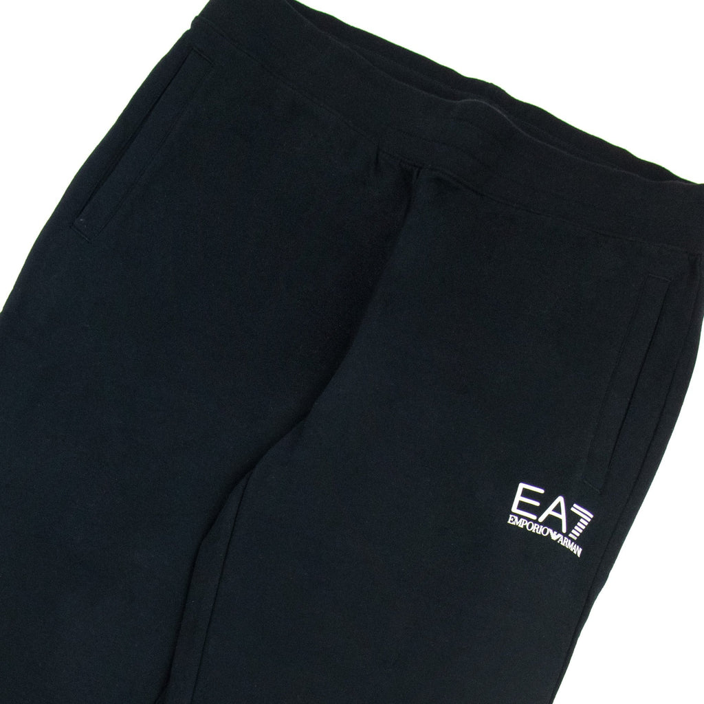 Ea7 Straight Cuff Tracksuit Pants Black