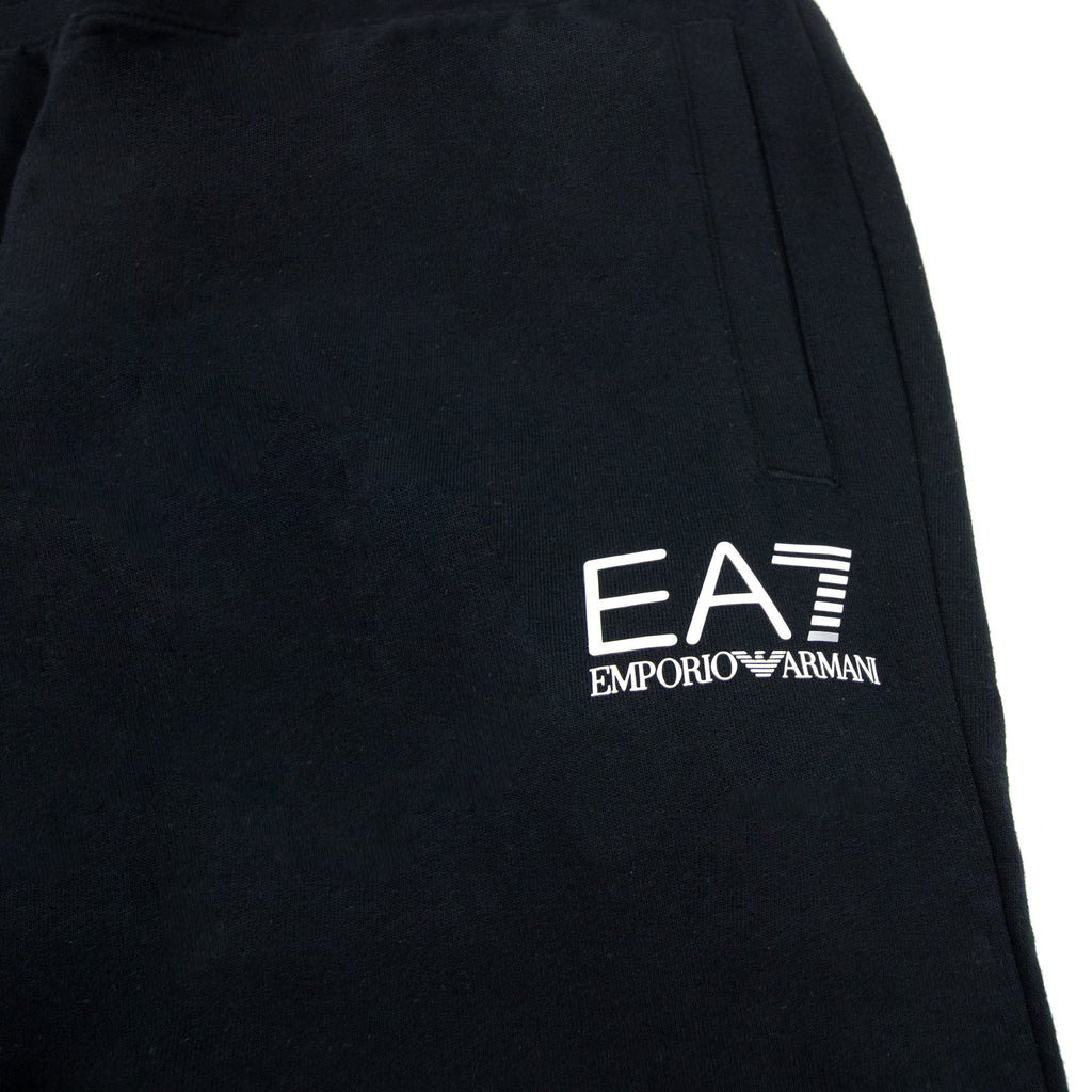 Ea7 Straight Cuff Tracksuit Pants Black