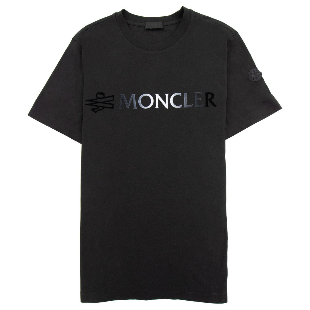 Moncler Logo S/s T Shirt Black 999