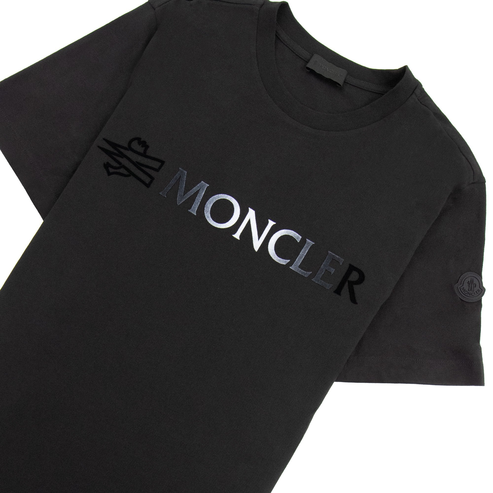 Moncler Logo S/s T Shirt Black 999