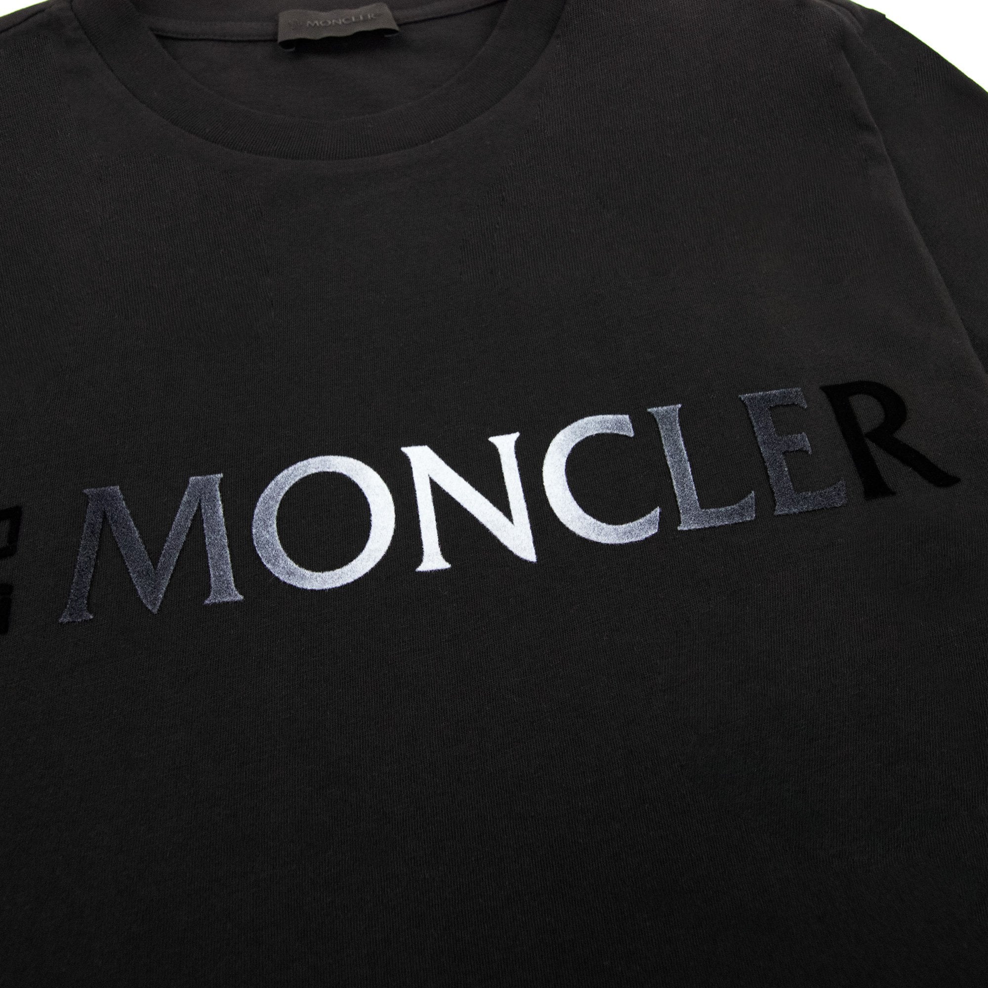 Moncler Logo S/s T Shirt Black 999