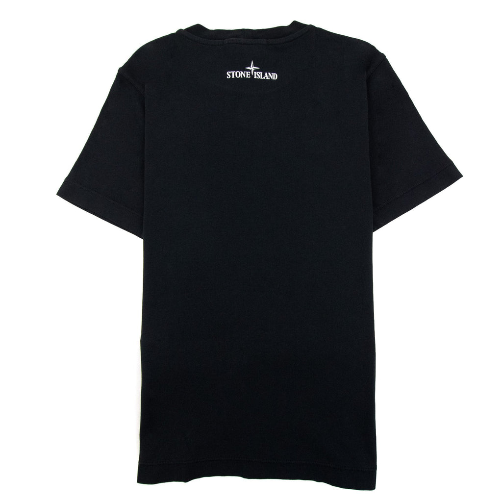 Stone Island Graphic Print Logo T Shirt Black V0029