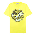 Stone Island Junior Graphic Print Logo T Shirt Yellow V0031