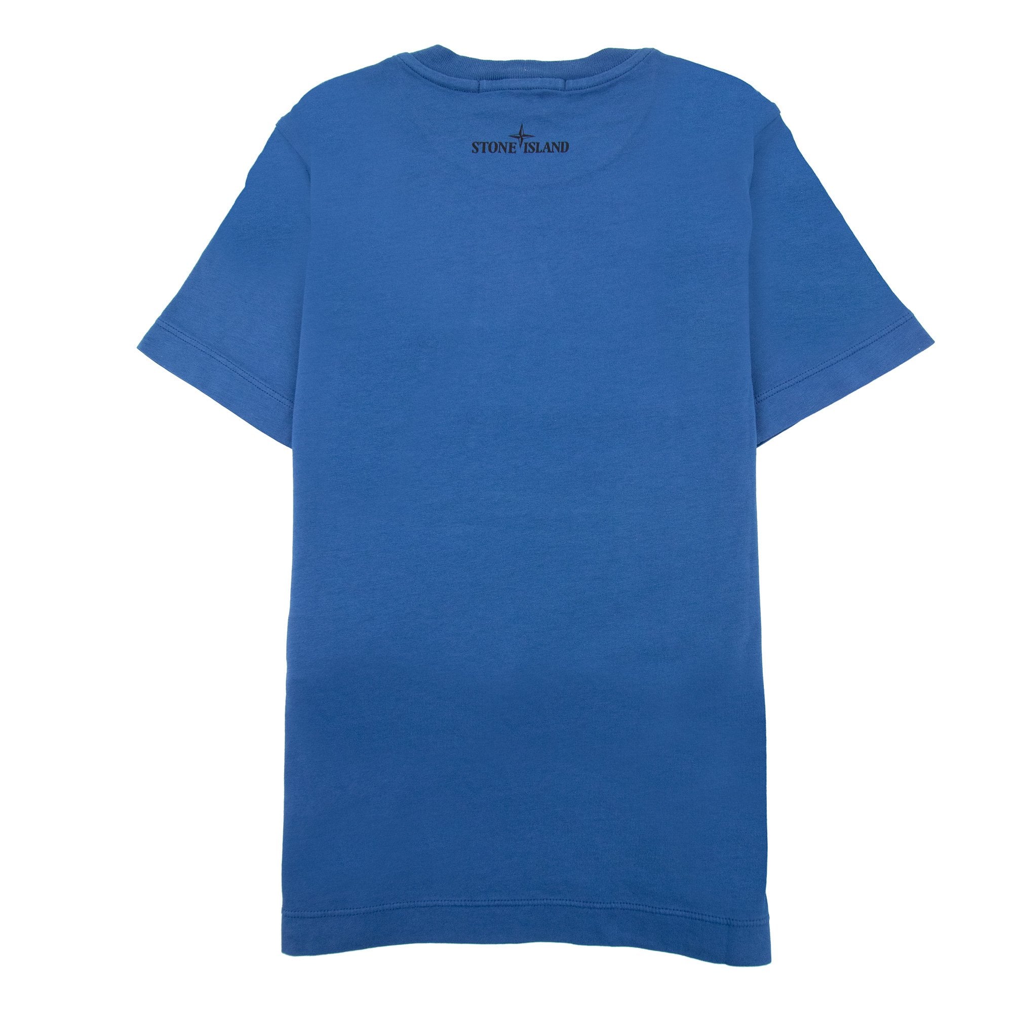 Stone Island Graphic Print Logo T Shirt Blue V0022
