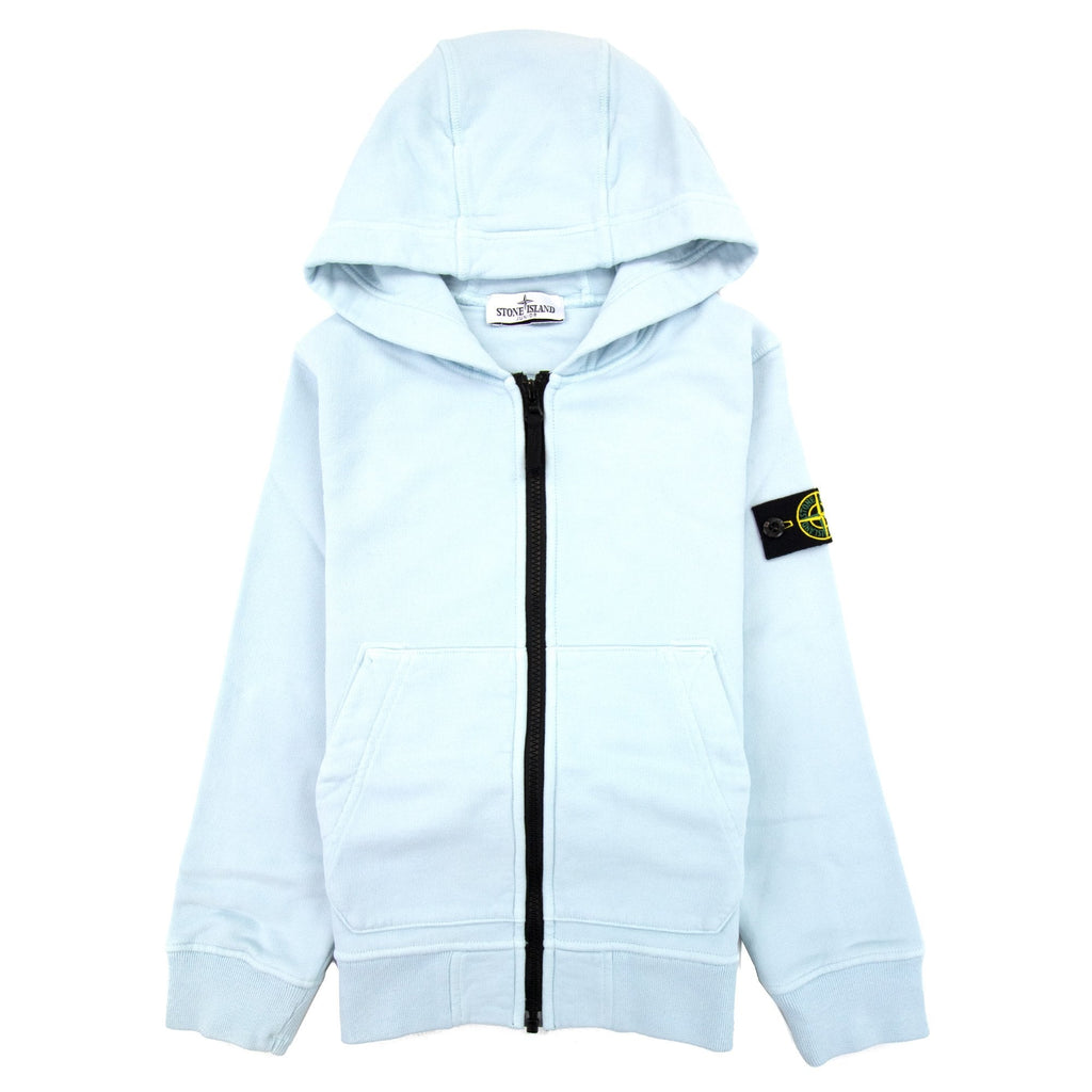 Stone Island Zip Hoody Kids Sky Blue V0041