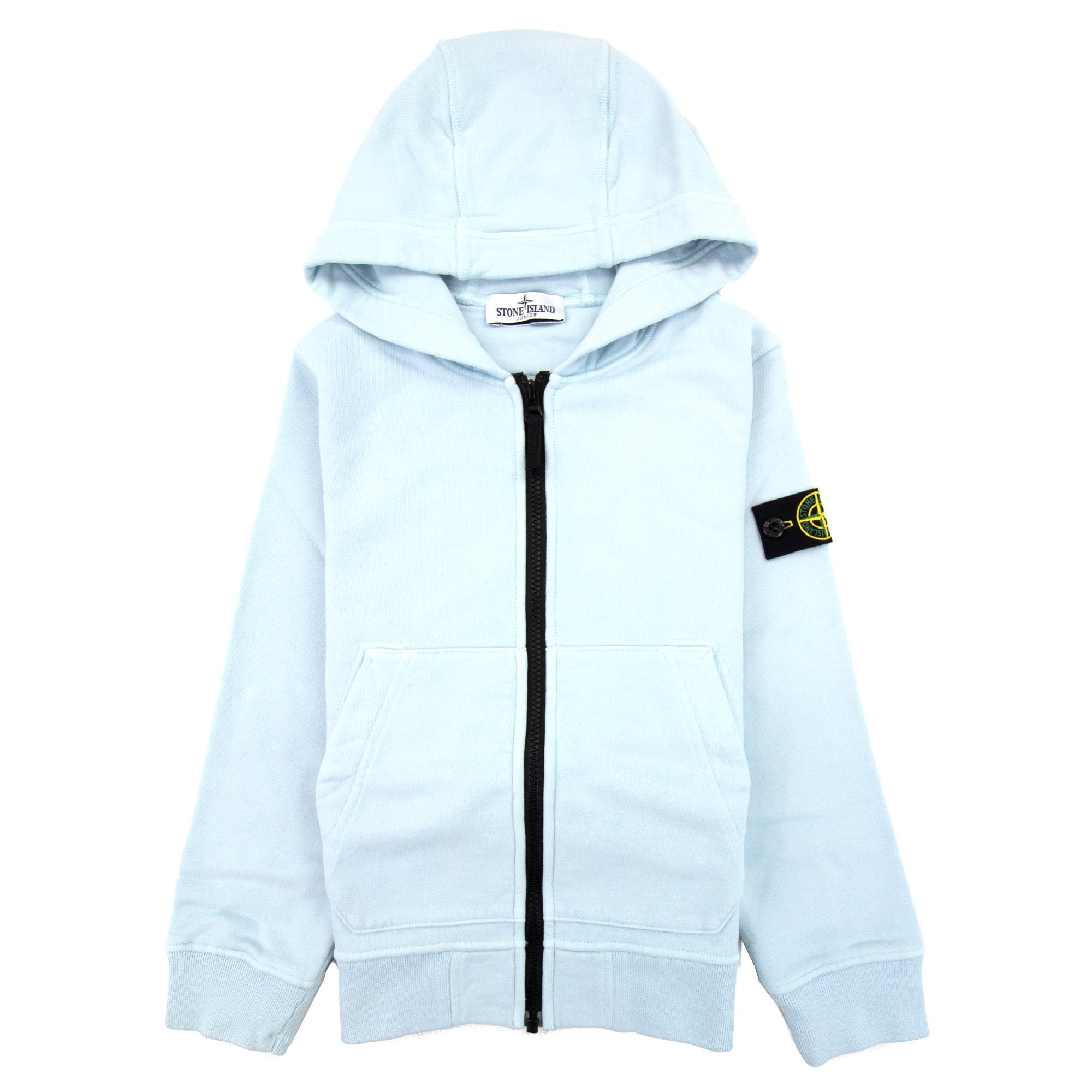 Stone Island Zip Hoody Kids Sky Blue V0041