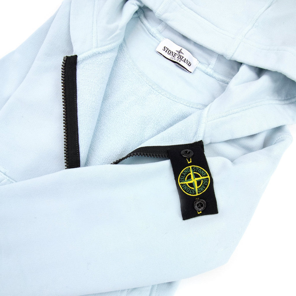 Stone Island Zip Hoody Kids Sky Blue V0041